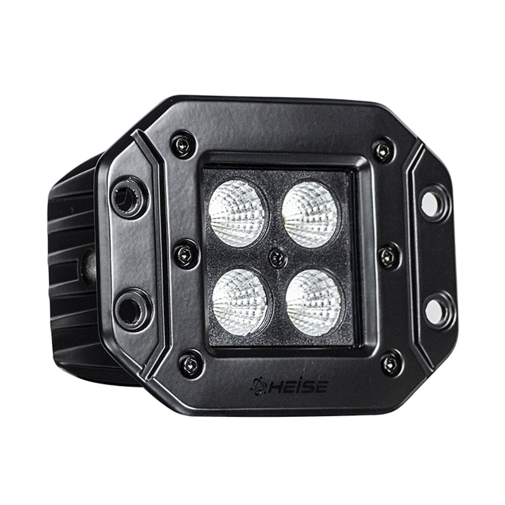 HEISE Blackout LED Cube Light - Flush Mount - 3" [HE-BFMCL2] - Twin Screws Marine Service