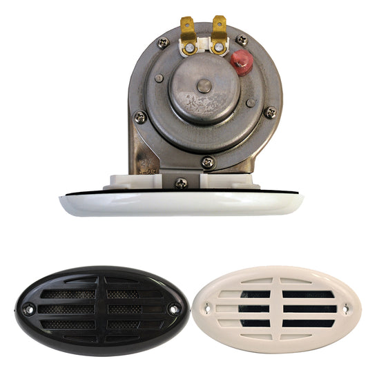 Attwood Drop-In Hidden Horn w/ Black and White Covers [11478-7] - Twin Screws Marine Service