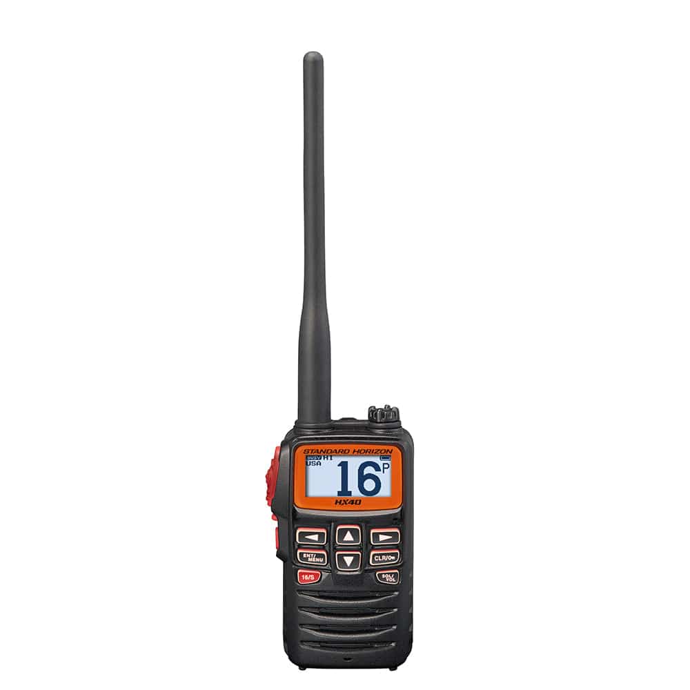 Standard Horizon HX40 Handheld 6W Ultra Compact Marine VHF Transceiver w/FM Band [HX40] - Twin Screws Marine Service