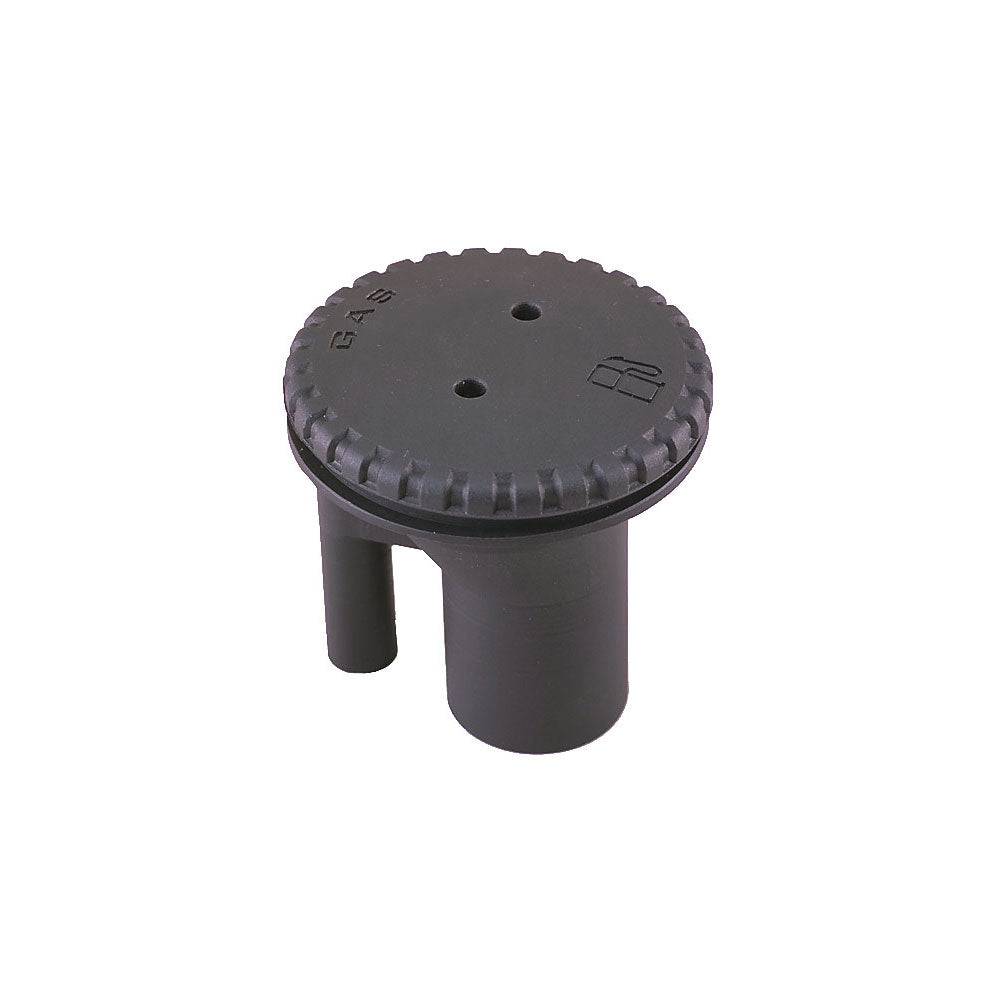 Perko 0543 Vented Fill f/1-1/2" Hose - Straight Neck - Gas - Black [0543DPGBLK] - Twin Screws Marine Service