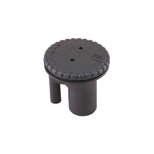 Perko 0543 Vented Fill f/1-1/2" Hose - Straight Neck - Gas - Black [0543DPGBLK] - Twin Screws Marine Service