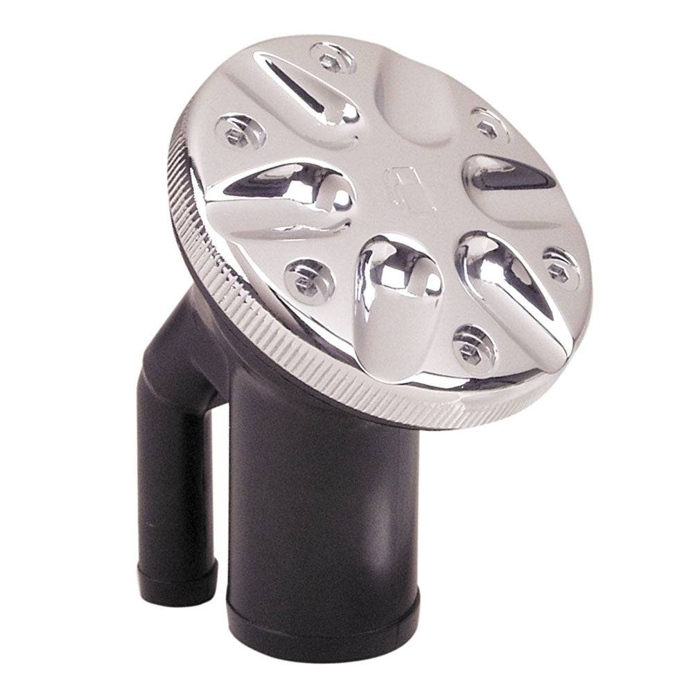 Perko 0590 Vented Fill f/1-1/2" Hose - Angled Neck - Chrome [0590DPGCHR] - Twin Screws Marine Service