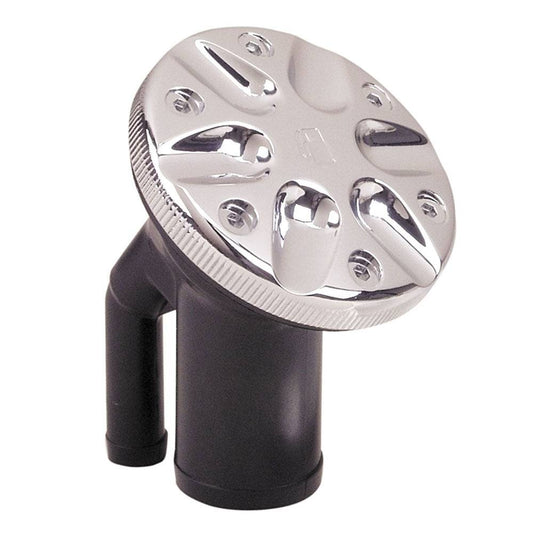 Perko 0590 Vented Fill f/1-1/2" Hose - Angled Neck - Chrome [0590DPGCHR] - Twin Screws Marine Service