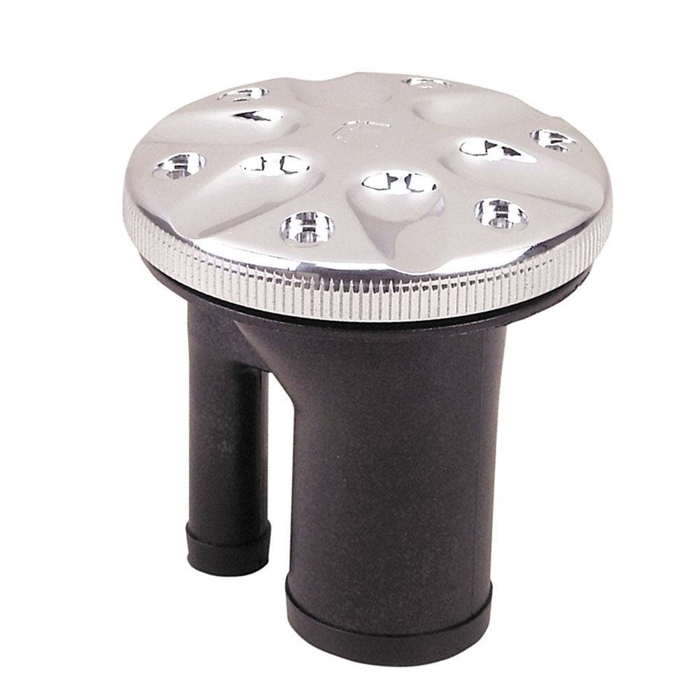 Perko 0591 Vented Fill f/1-1/2" Hose - Straight Neck - Chrome [0591DPGCHR] - Twin Screws Marine Service