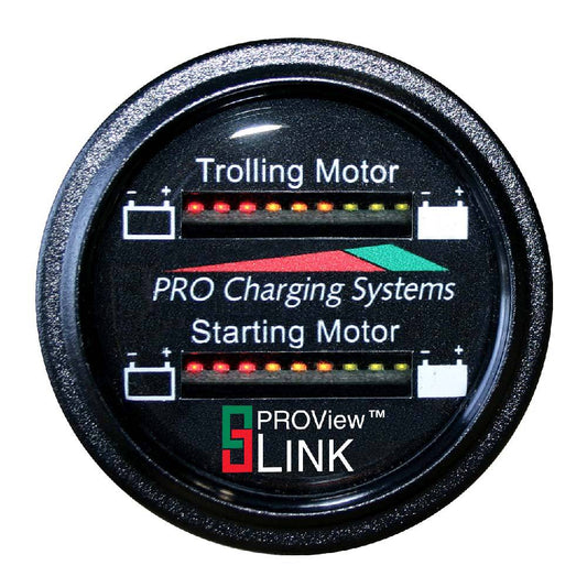Dual Pro Battery Fuel Gauge - Marine Dual Read Battery Monitor - 12V/24V System - 15 Battery Cable [BFGWOM1524V/12V] - Twin Screws Marine Service