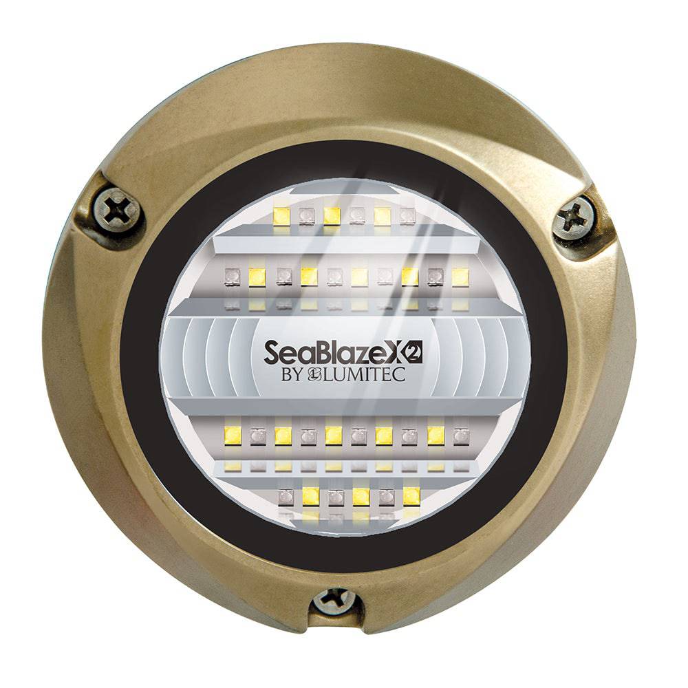 Lumitec SeaBlazeX2 LED Underwater Light - Dual Color - White/Blue [101516] - Twin Screws Marine Service