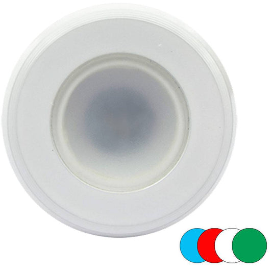 Shadow-Caster Full Color Dimmable Shadow Net Enabled White Powder Coat Finish Down Light [SCM-DL-CC] - Twin Screws Marine Service