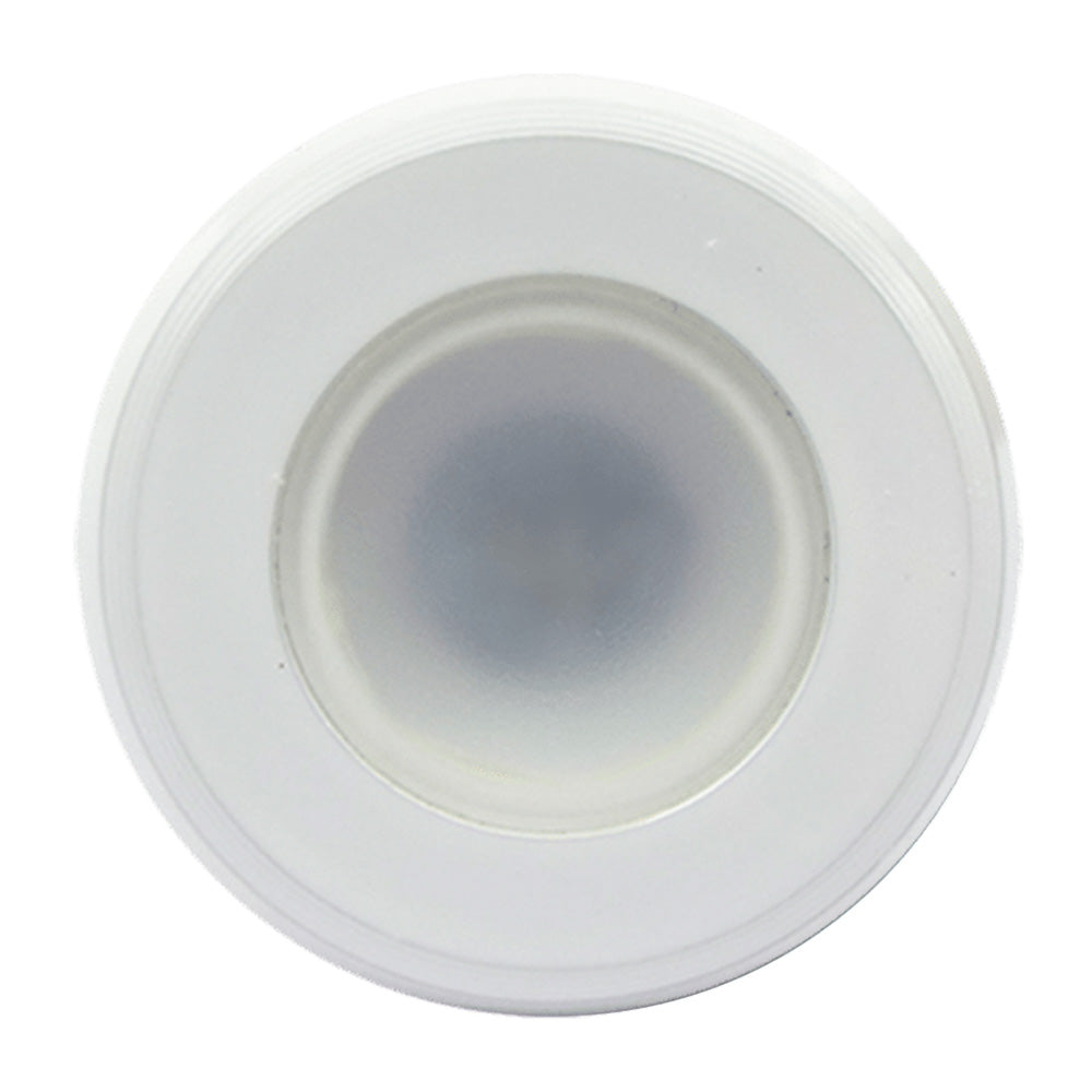 Shadow-Caster Single Color White Non-Dimmable White Powder Coat Down Light [SCM-DL-GW] - Twin Screws Marine Service