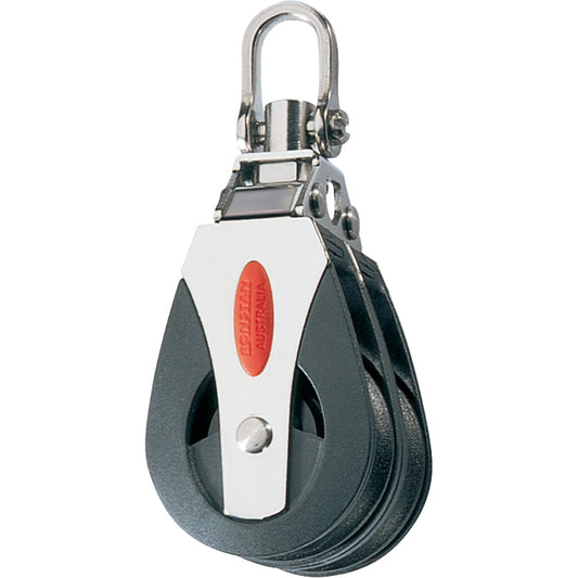 Ronstan Series 40 Ball Bearing Block - Double - Swivel Head [RF40200] - Twin Screws Marine Service