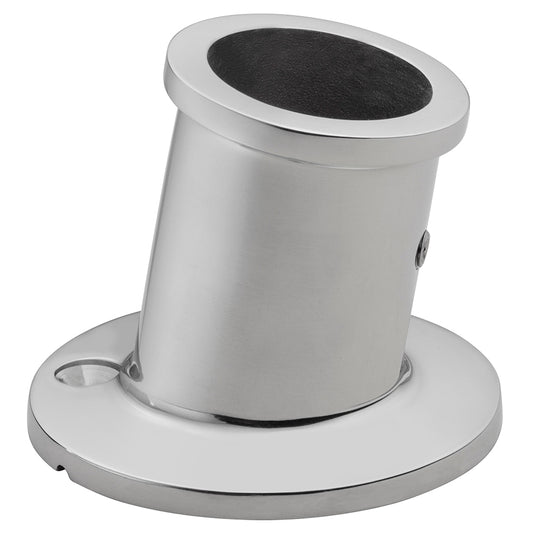 Whitecap Top-Mounted Flag Pole Socket - Stainless Steel - 1" ID [6147] - Twin Screws Marine Service