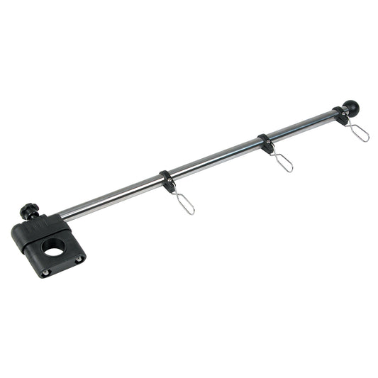 Whitecap 17" Rail Mount Flag Pole - 1/2" Diameter, Stainless Steel Staff Nylon Mount [S-5010] - Twin Screws Marine Service