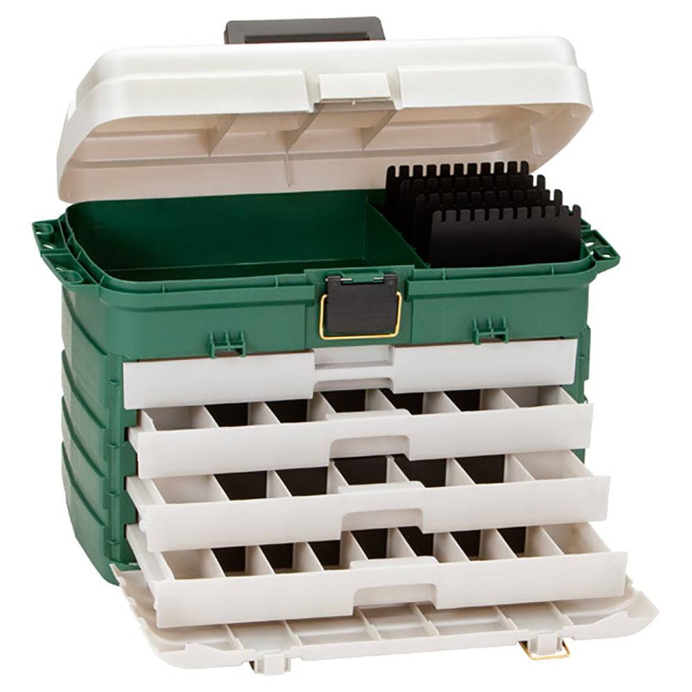 Plano 4-Drawer Tackle Box - Green Metallic/Silver [758005] - Twin Screws Marine Service