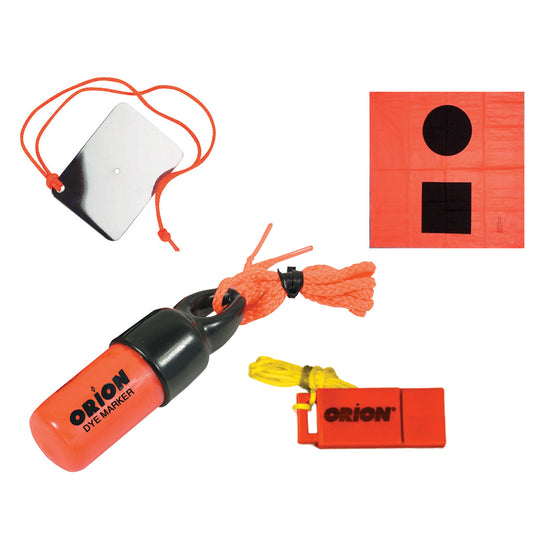 Orion Signaling Kit - Flag, Mirror, Dye Marker  Whistle [619] - Twin Screws Marine Service