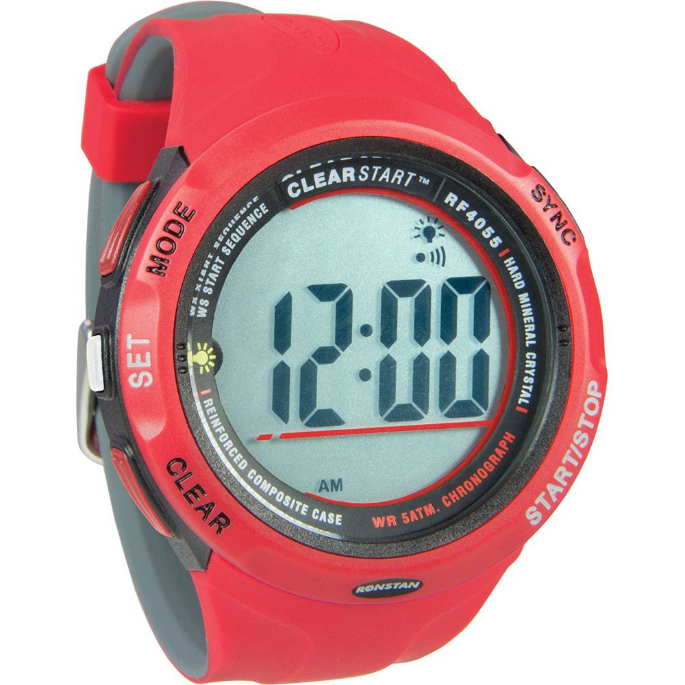 Ronstan RF4055 ClearStart 50mm Sailing Watch - Red/Grey [RF4055] - Twin Screws Marine Service