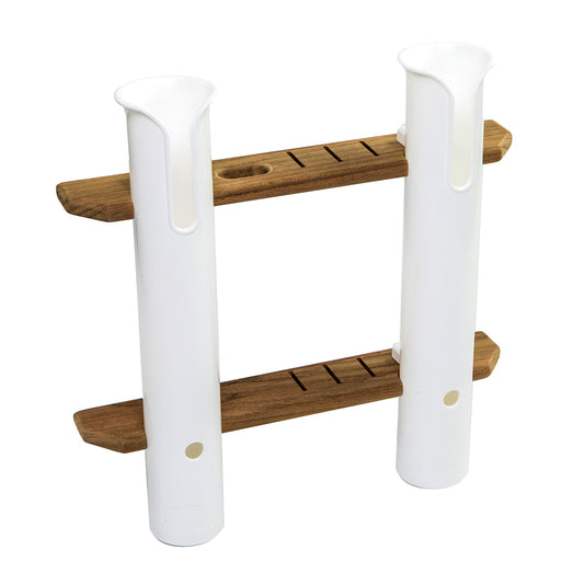 Whitecap Teak 2-Rod Tournament Storage Rack [63448] - Twin Screws Marine Service