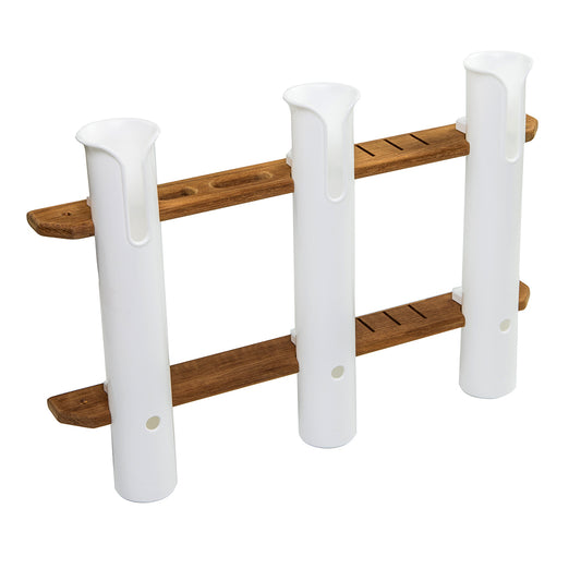 Whitecap Teak 3-Rod Tournament Storage Rack [63449] - Twin Screws Marine Service