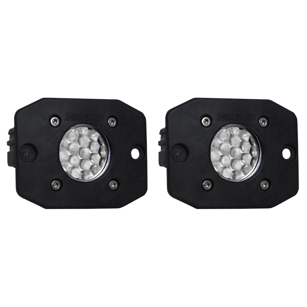 RIGID Industries Ignite Flush Mount Flood - Black [20641] - Twin Screws Marine Service