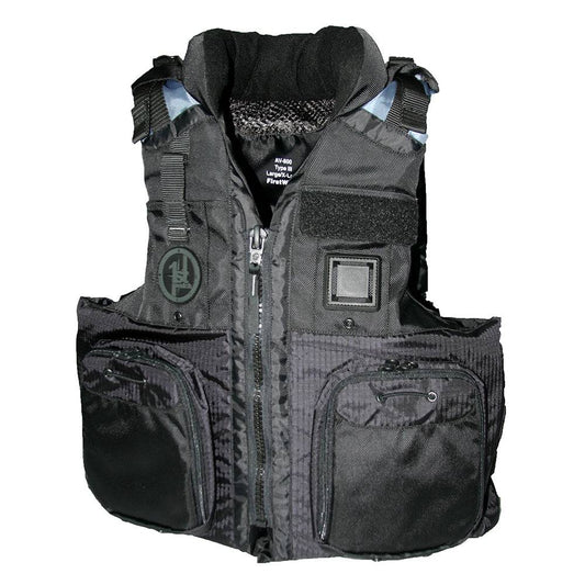 First Watch AV-800 Four Pocket Flotation Vest - Black - XXL to 3XL [AV-800-BK-2XL/3XL] - Twin Screws Marine Service