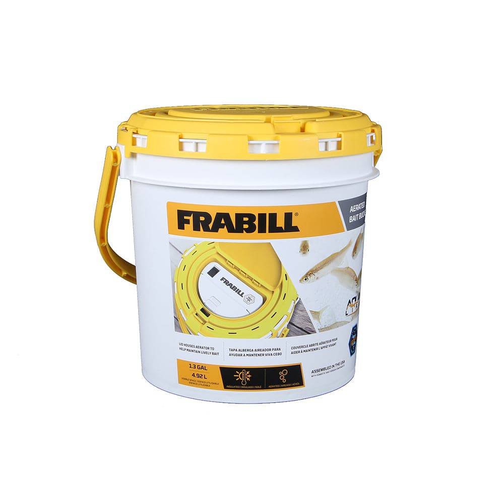 Frabill Dual Fish Bait Bucket w/Aerator Built-In [4825] - Twin Screws Marine Service