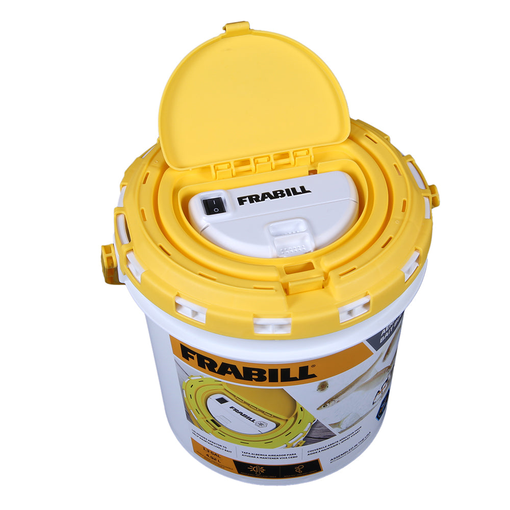 Frabill Dual Fish Bait Bucket w/Aerator Built-In [4825] - Twin Screws Marine Service