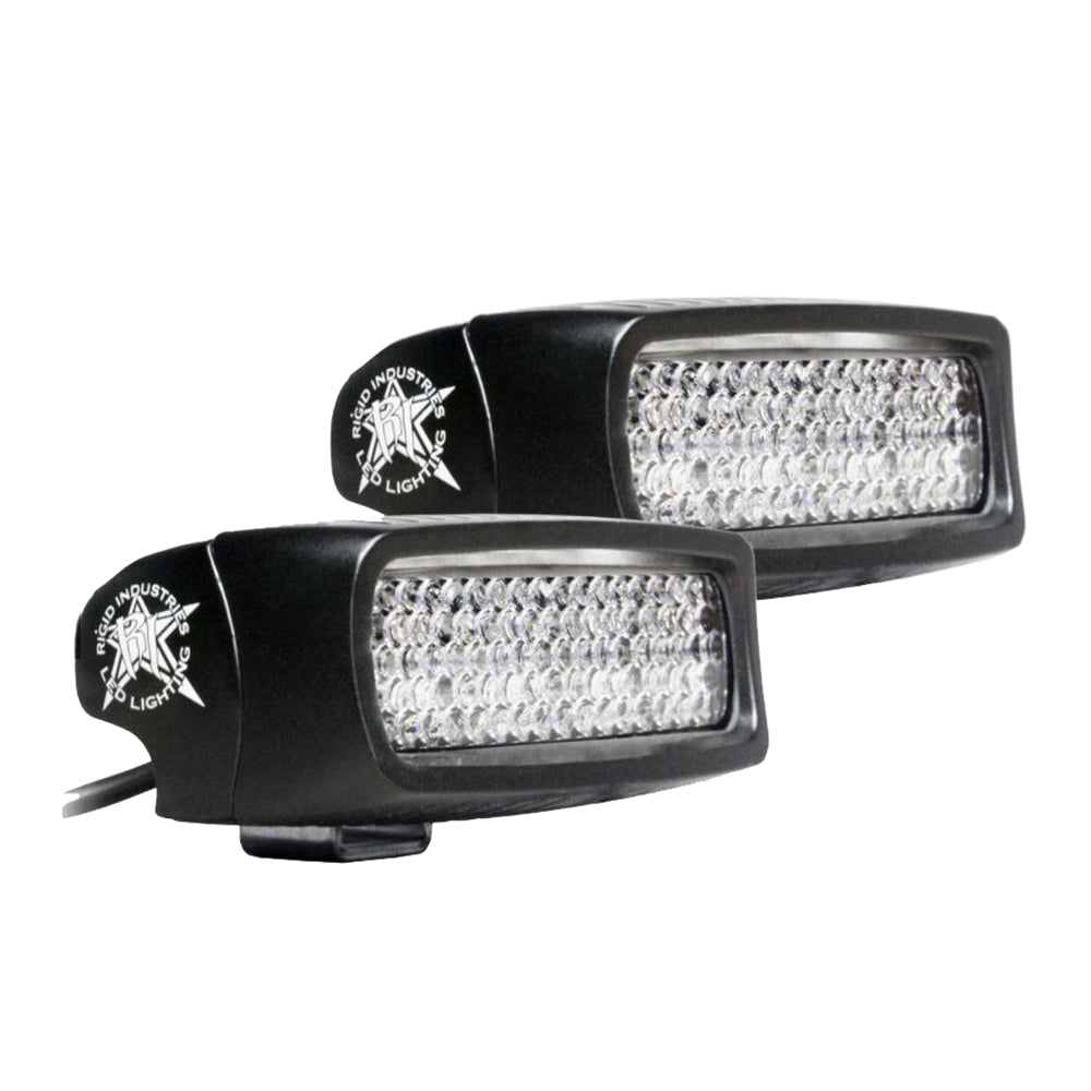 RIGID Industries SR-Q PRO Back Up Light Kit - Surface Mount Diffused - Pair - Black [980023] - Twin Screws Marine Service
