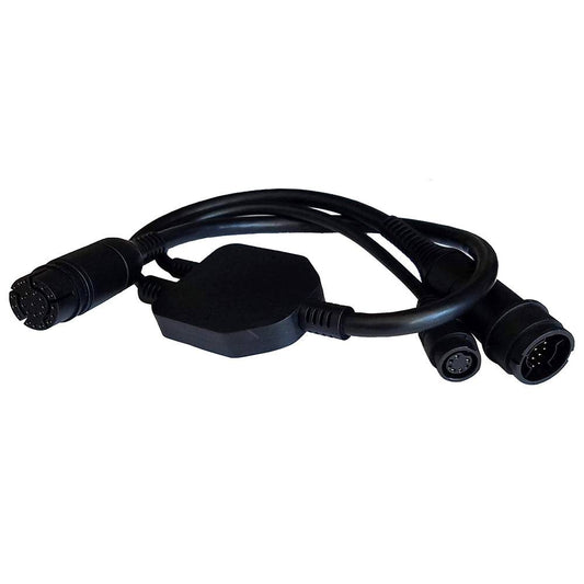 Raymarine Adapter Cable 25-Pin to 25-Pin  7-Pin - Y-Cable to RealVision  Embedded 600W Airmar TD to Axiom RV [A80491] - Twin Screws Marine Service