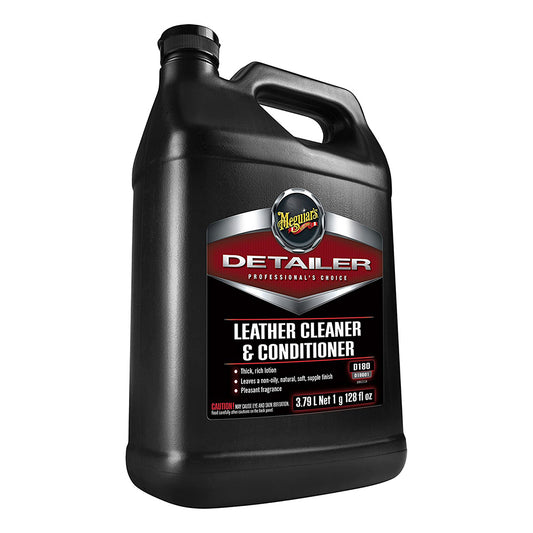 Meguiars Detailer Leather Cleaner  Conditioner - 1-Gallon [D18001] - Twin Screws Marine Service