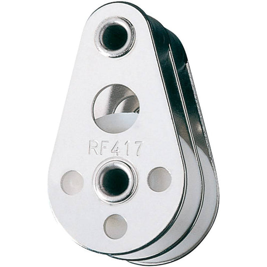 Ronstan Series 30 Utility Block - Double, Tube Rivet [RF417] - Twin Screws Marine Service