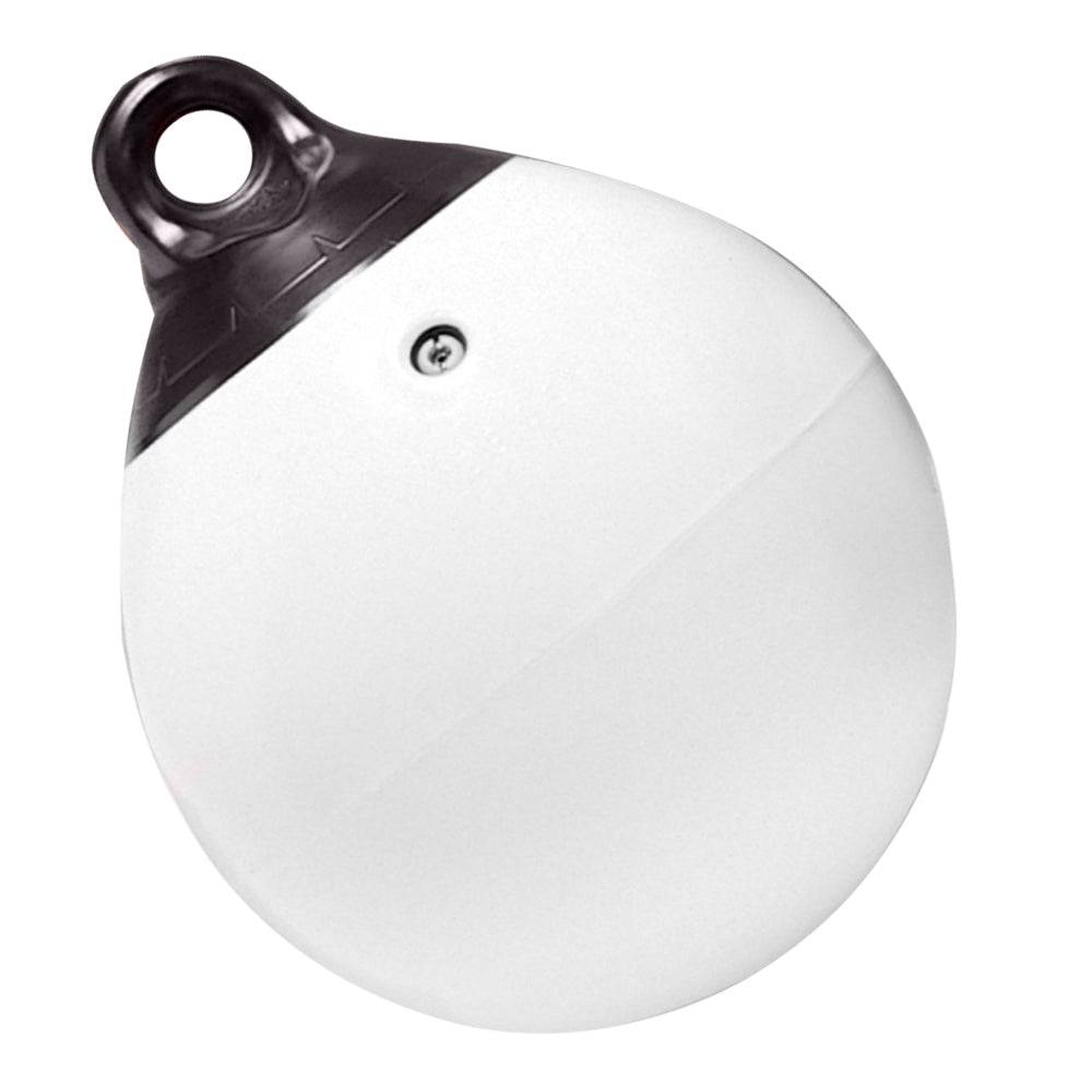 Taylor Made 12" Tuff End Inflatable Vinyl Buoy - White [1143] - Twin Screws Marine Service