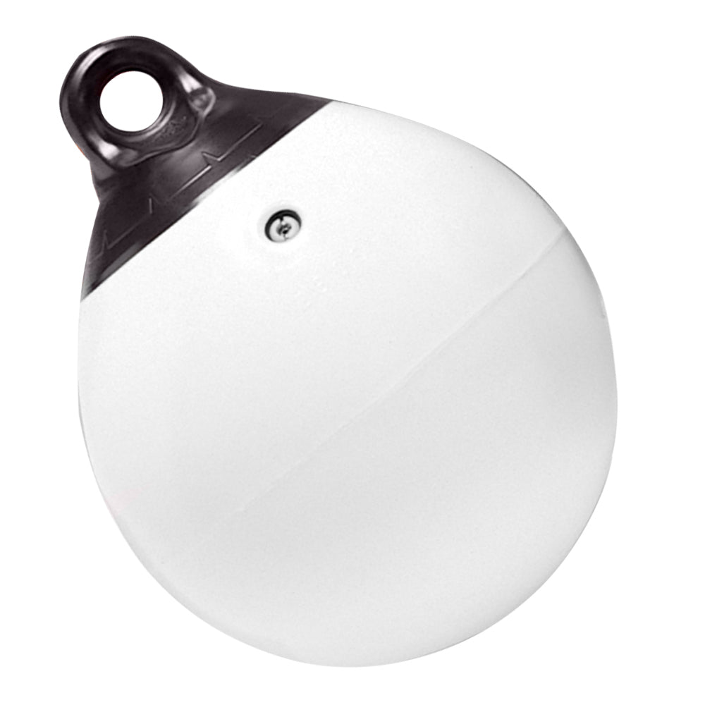 Taylor Made 18" Tuff End Inflatable Vinyl Buoy - White [1149] - Twin Screws Marine Service