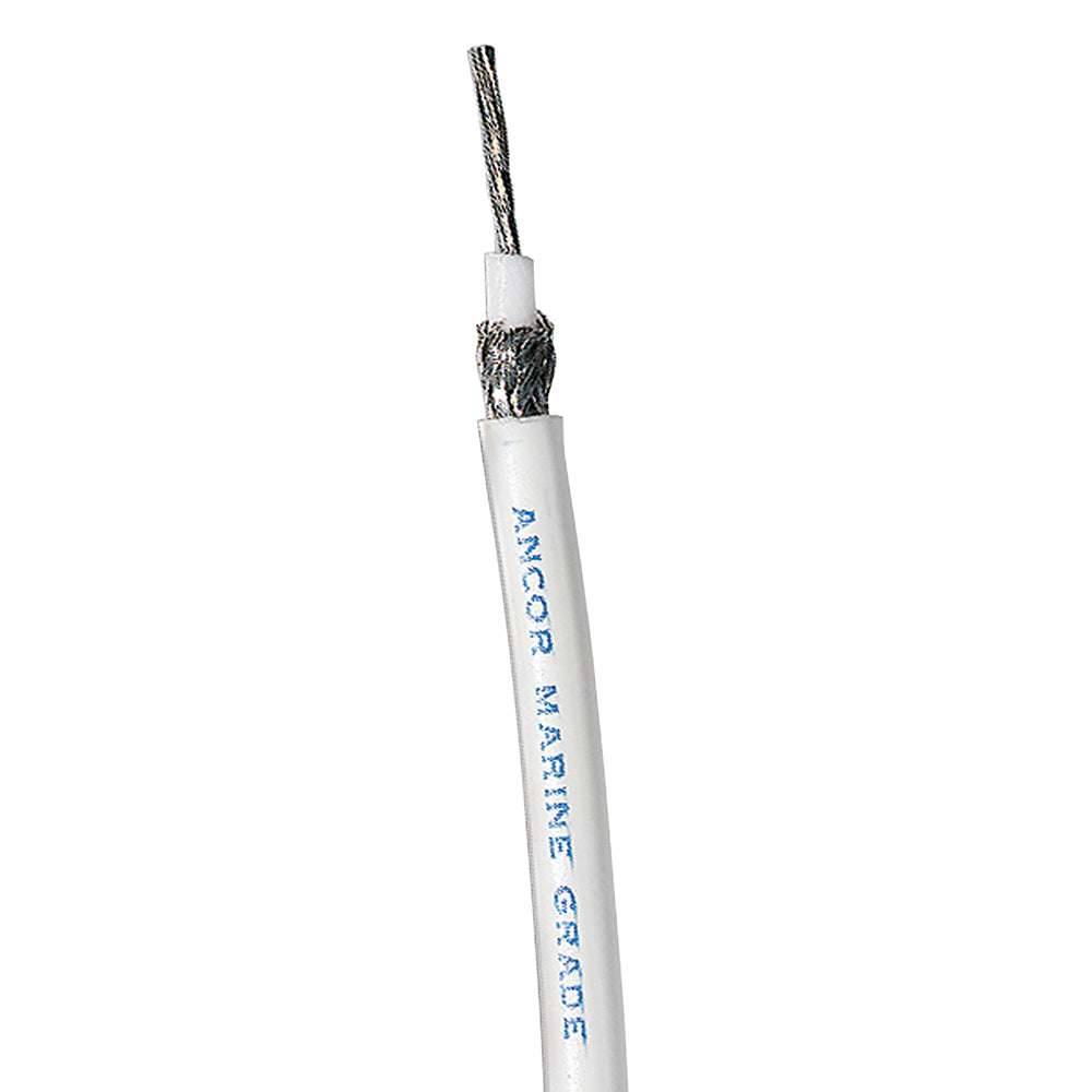 Ancor RG 8X White Tinned Coaxial Cable - Sold By The Foot [1515-FT] - Twin Screws Marine Service