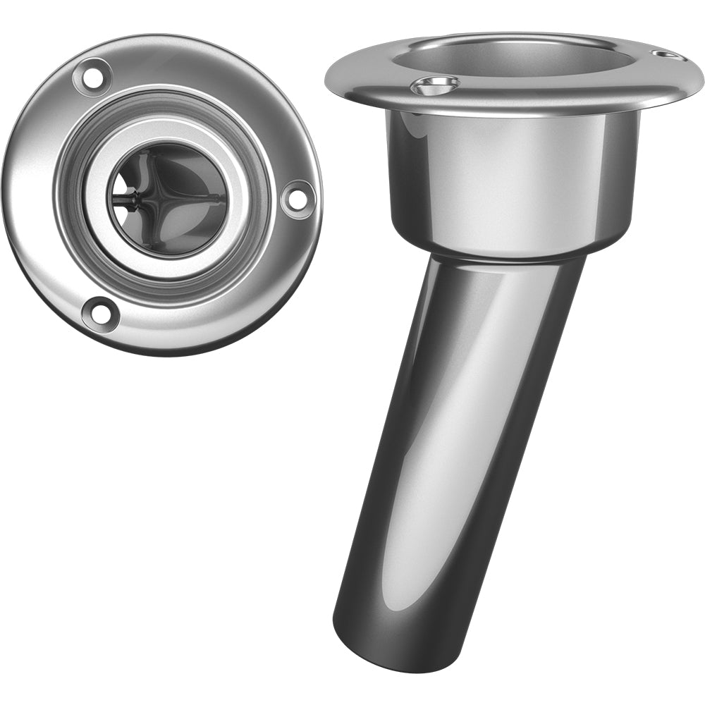 Mate Series Stainless Steel 15 Rod  Cup Holder - Open - Round Top [C1015ND] - Twin Screws Marine Service