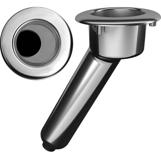 Mate Series Elite Screwless Stainless Steel 30 Rod  Cup Holder - Drain - Round Top [C1030DS] - Twin Screws Marine Service