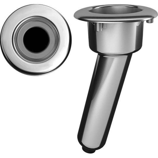 Mate Series Elite Screwless Stainless Steel 15 Rod  Cup Holder - Drain - Round Top [C1015DS] - Twin Screws Marine Service