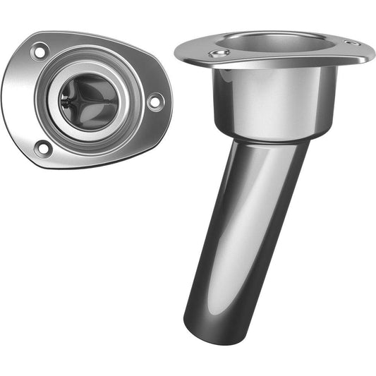 Mate Series Stainless Steel 15 Rod  Cup Holder - Open - Oval Top [C2015ND] - Twin Screws Marine Service
