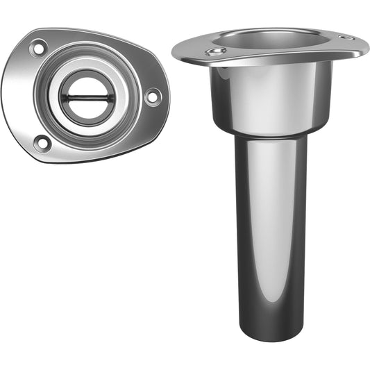 Mate Series Stainless Steel 0 Rod  Cup Holder - Open - Oval Top [C2000ND] - Twin Screws Marine Service