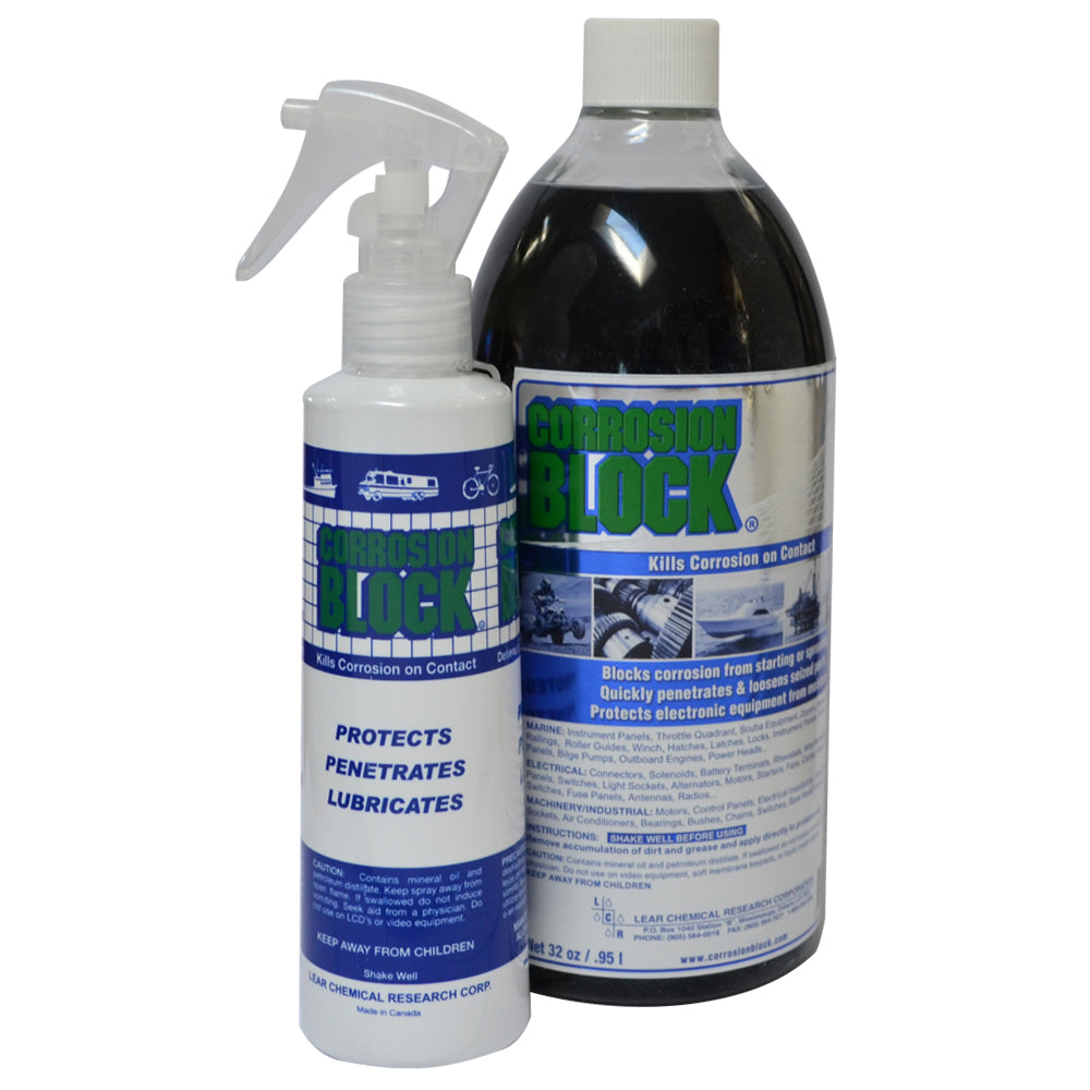 Corrosion Block 32oz Bottle w/Pump - Non-Hazmat, Non-Flammable  Non-Toxic [20032] - Twin Screws Marine Service