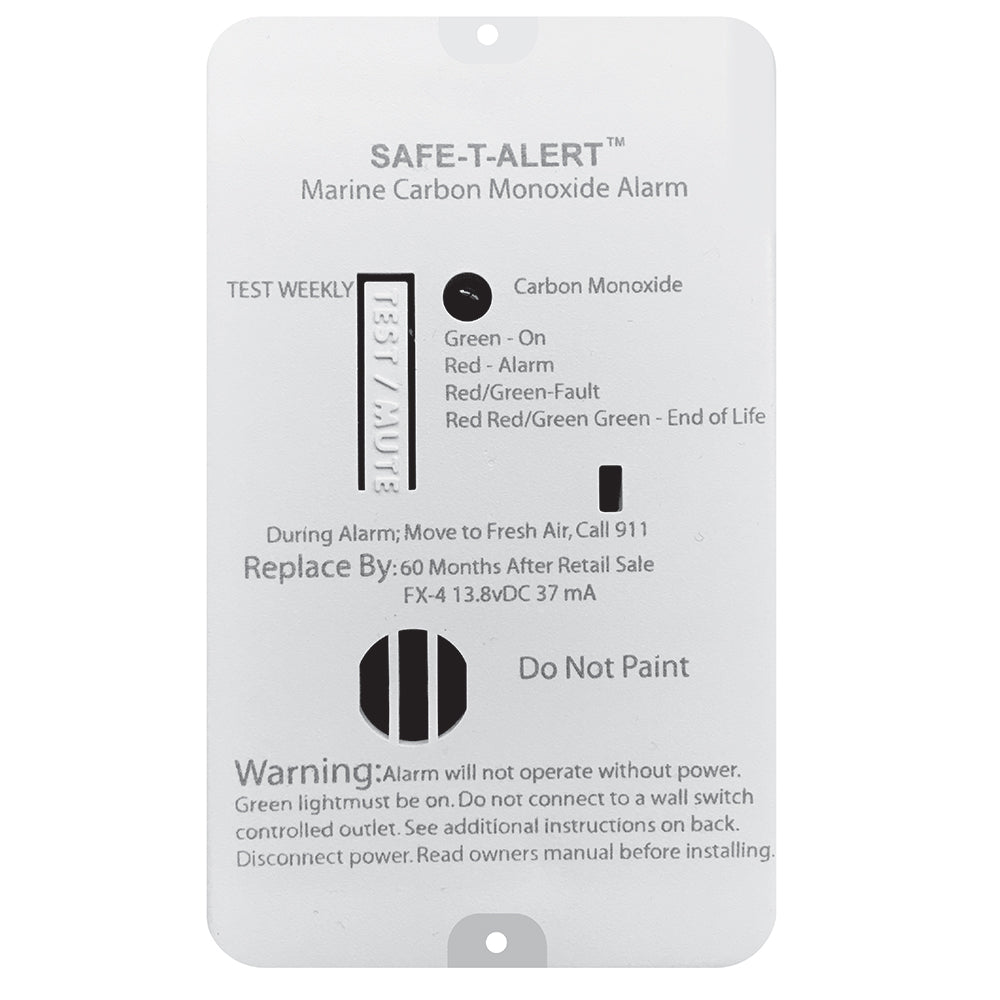 Safe-T-Alert FX-4 Carbon Monoxide Alarm [FX-4] - Twin Screws Marine Service