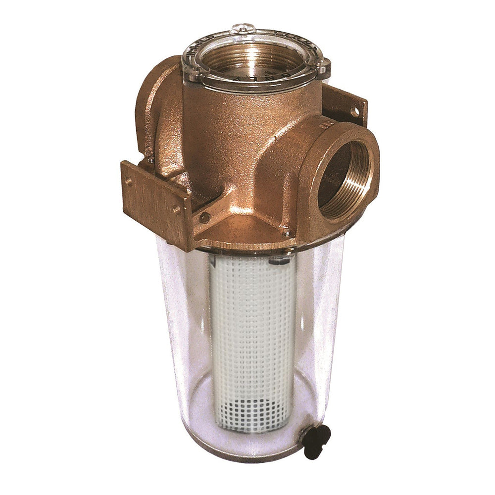 GROCO ARG-1250 Series 1-1/4" Raw Water Strainer w/Non-Metallic Plastic Basket [ARG-1250-P] - Twin Screws Marine Service