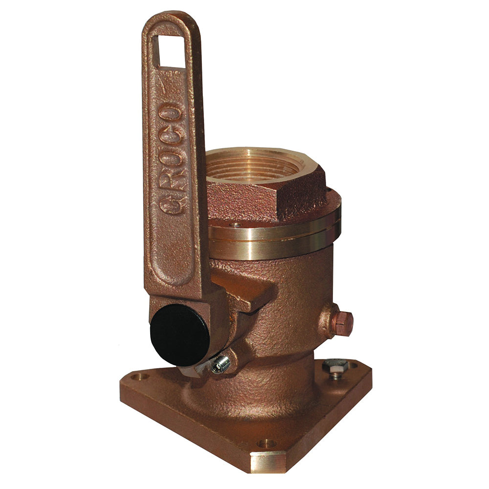 GROCO 3/4" Bronze Flanged Full Flow Seacock [BV-750] - Twin Screws Marine Service