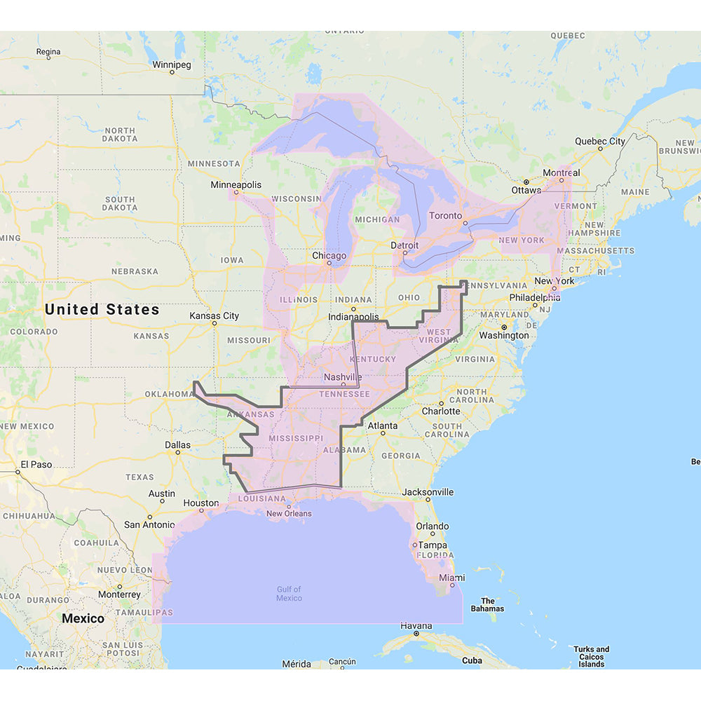 Furuno Gulf of Mexico, Great Lakes  Rivers - Vector Chart  Standard Resolution Satellite Photos f/Part of the Great Lakes - Unlock Code [MM3-VNA-023] - Twin Screws Marine Service