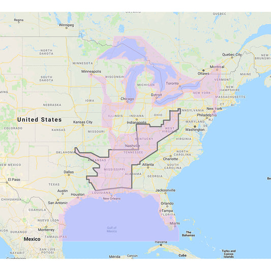 Furuno Gulf of Mexico, Great Lakes  Rivers - Vector Chart  Standard Resolution Satellite Photos f/Part of the Great Lakes - Unlock Code [MM3-VNA-023] - Twin Screws Marine Service