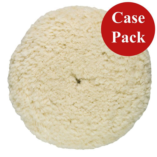 Presta Rotary Wool Buffing Pad - White Heavy Cut - *Case of 12* [810176CASE] - Twin Screws Marine Service