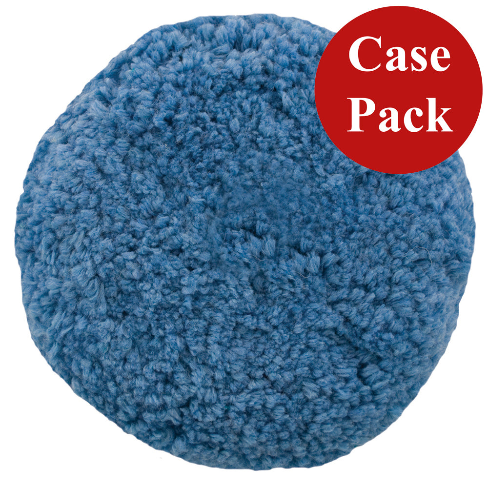 Presta Rotary Blended Wool Buffing Pad - Blue Soft Polish - *Case of 12* [890144CASE] - Twin Screws Marine Service