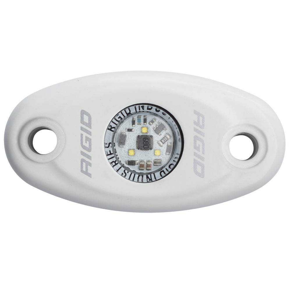 RIGID Industries A-Series White Low Power LED Light - Single - Natural White [480143] - Twin Screws Marine Service