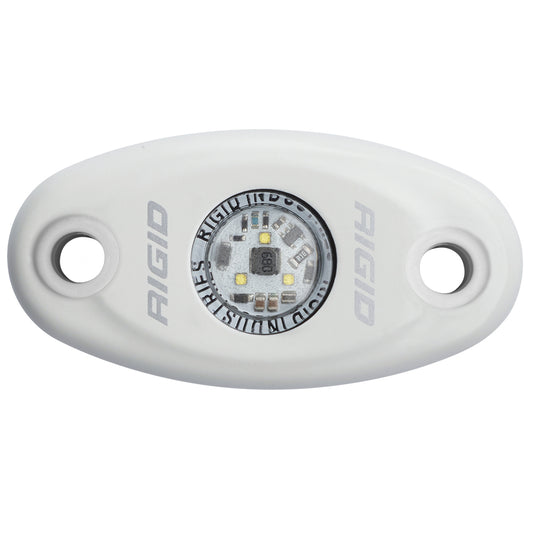 RIGID Industries A-Series White Low Power LED Light - Single - Natural White [480143] - Twin Screws Marine Service