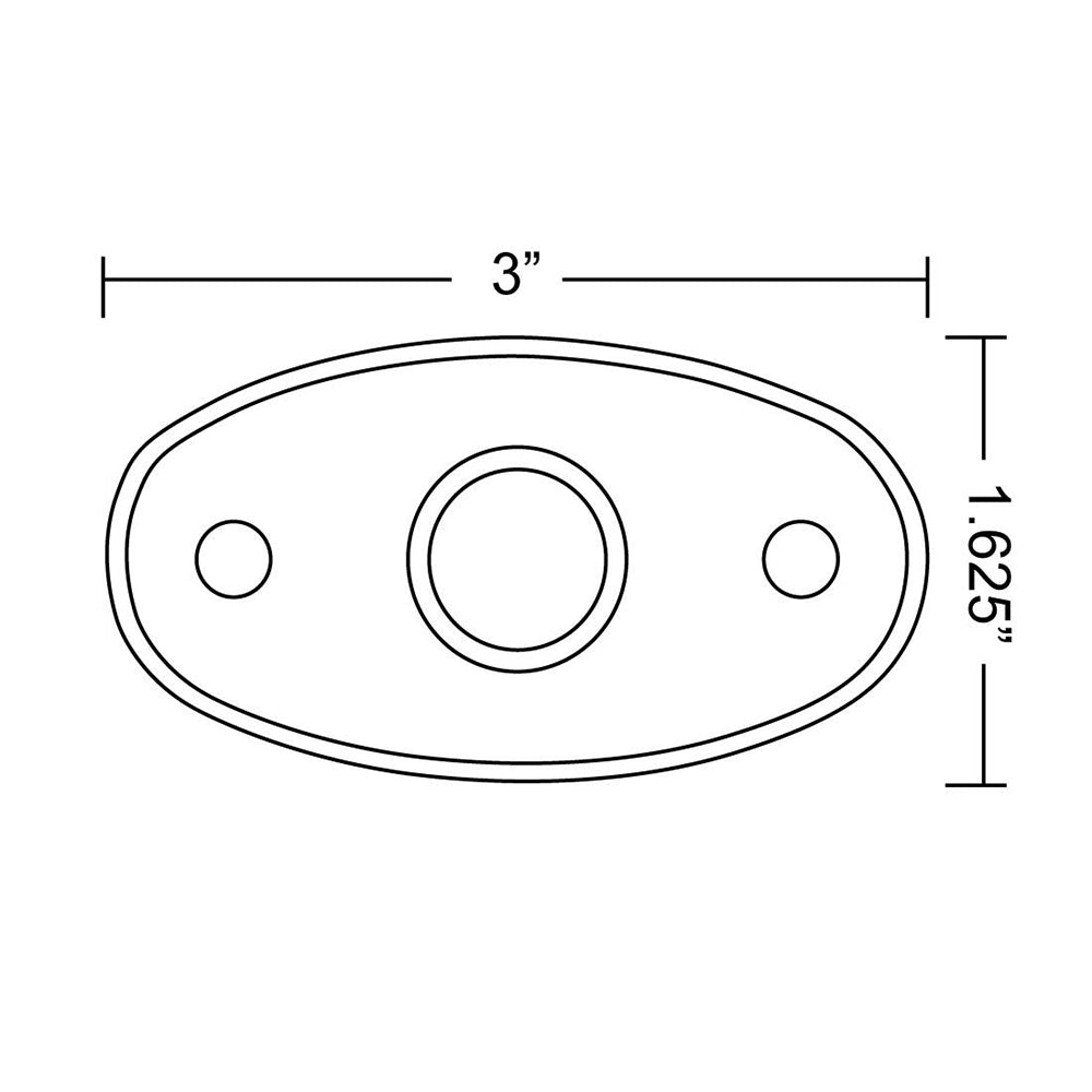 RIGID Industries A-Series Black Low Power LED Light - Single - Amber [480343] - Twin Screws Marine Service