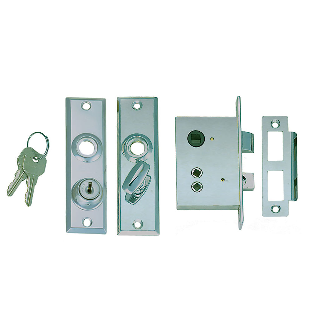 Perko Mortise Lock Set w/Bolt [0927DP0CHR] - Twin Screws Marine Service
