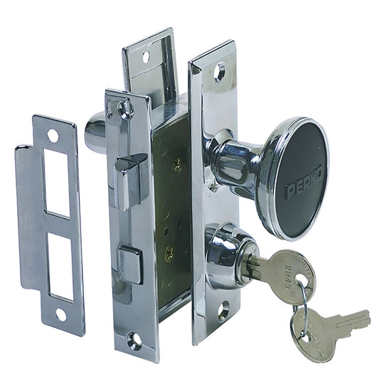 Perko Mortise Lock Set w/Bolt [0927DP0CHR] - Twin Screws Marine Service