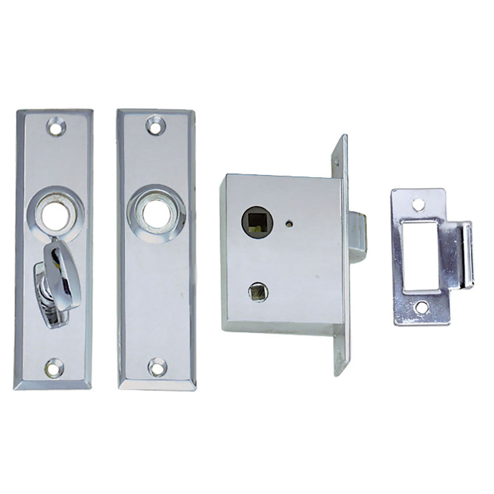 Perko Mortise Latch Set w/Turn Button [0960DP0CHR] - Twin Screws Marine Service
